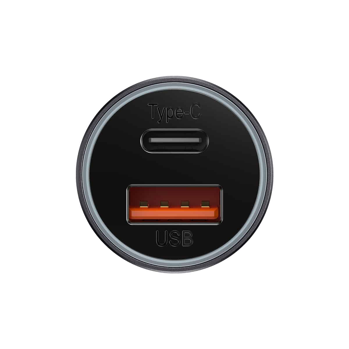 Baseus Golden Contactor Max Dual Fast Charger Car Charger U+C 60W Dark Gray Baseus Golden Contactor Max Dual Fast Charger Car Charger U+C 60W Dark Gray